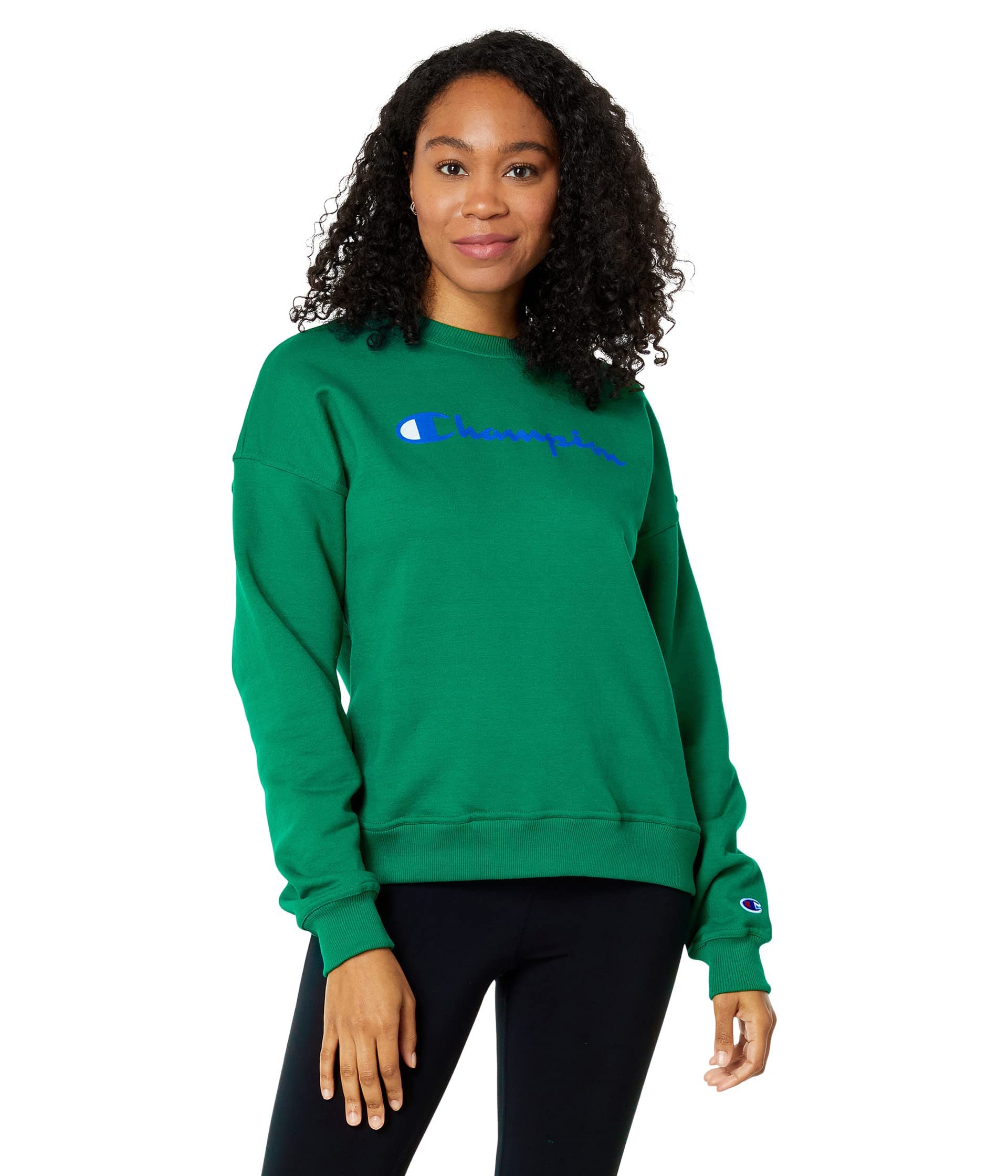 Champion Women's Powerblend Fleece Hoodie - Soft & Comfortable Pullover Sweatshirt with Script Logo (Plus Size Available) - Perfect for Casual Wear, Gym, and Outdoor Activities