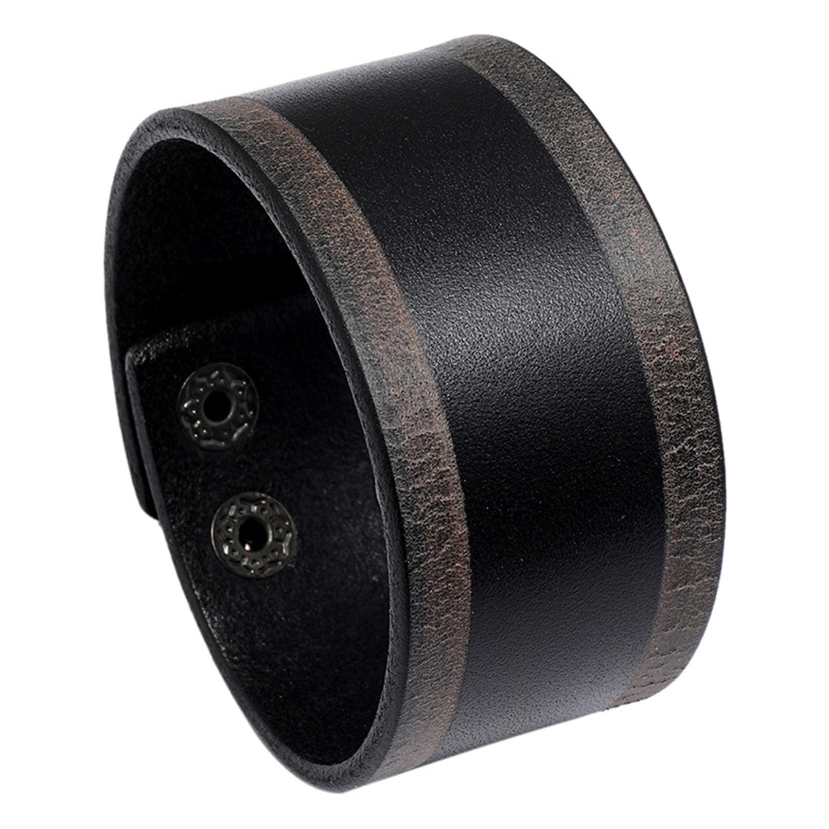 Punk Rock Adjustable Snap Wristband - Faux Leather Arm Cuff Bracelet with Print Pattern | Edgy Fashion Accessory for Concerts, Festivals & Gothic Style Outfits