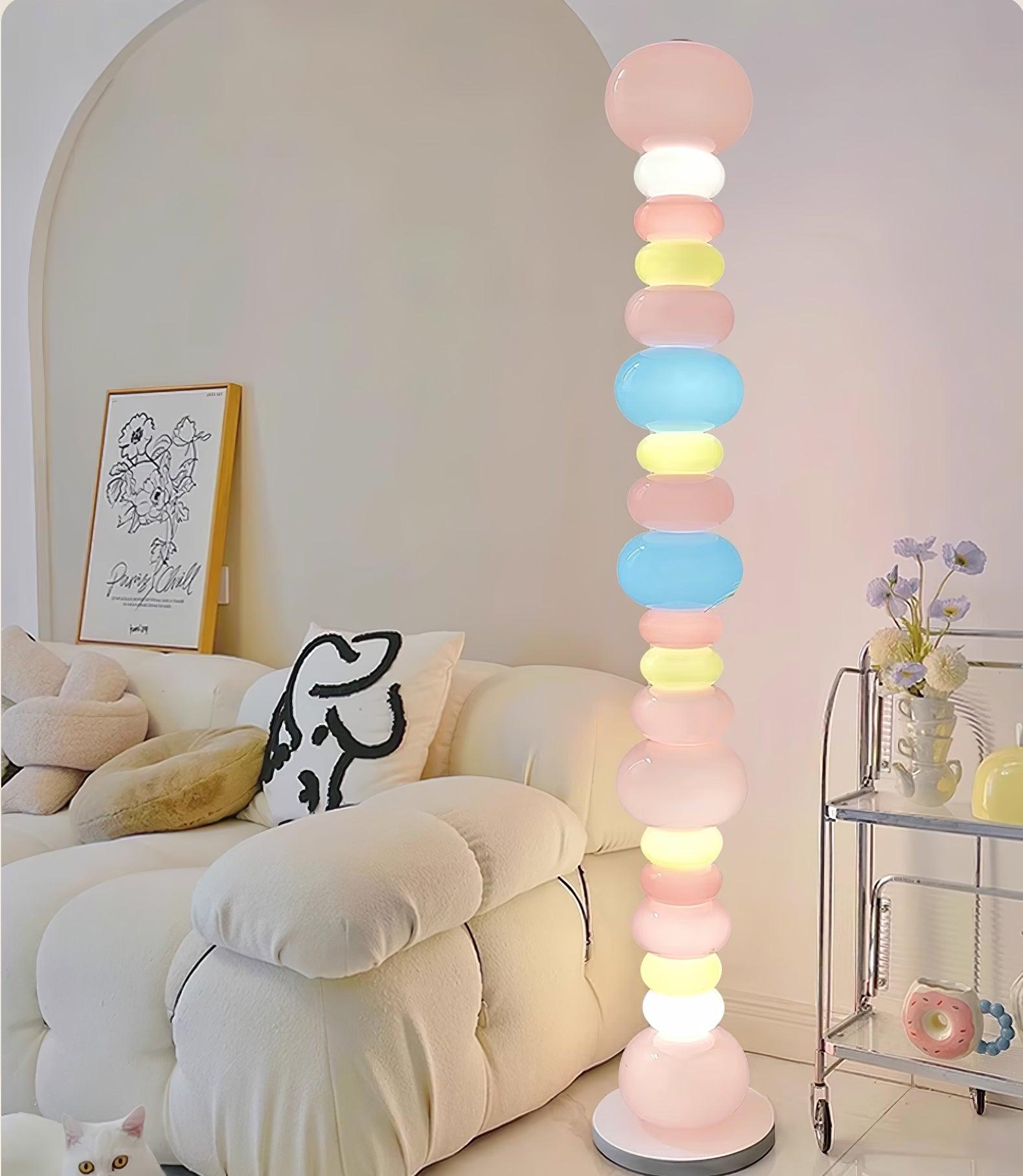 Modern LED Candy Floor Lamp - Adjustable Brightness for Living Room, Bedroom & Office - Stylish Home Decor Lighting for Relaxation & Ambiance