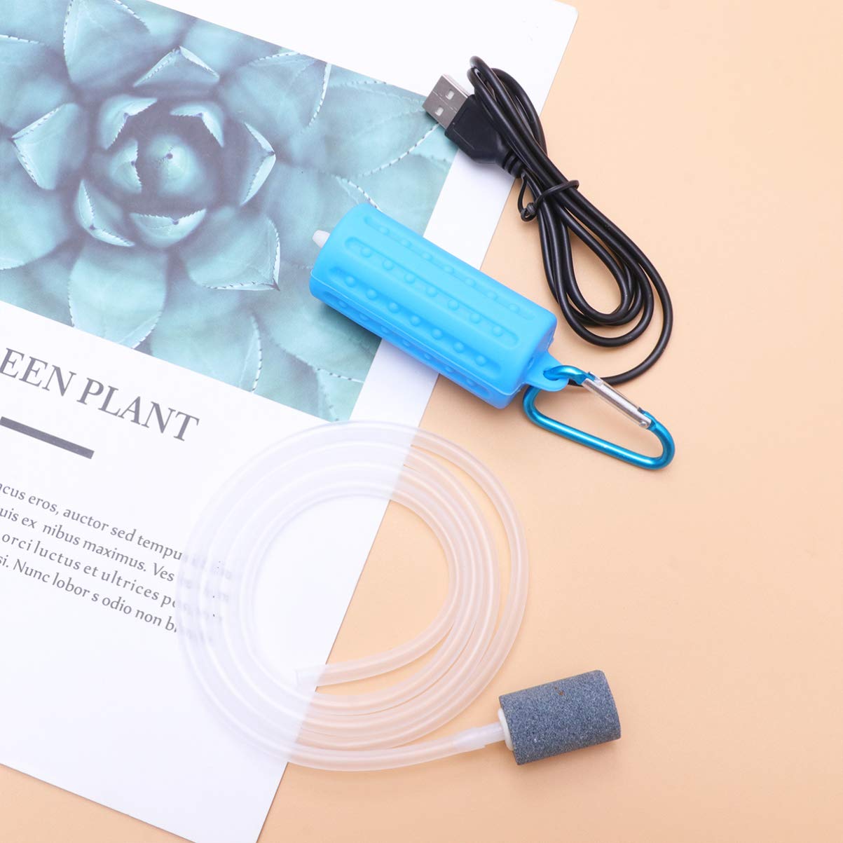 Silent Portable Oxygen Pump for Aquarium - Mini Fish Tank Air Pump for Fishing & Fountain