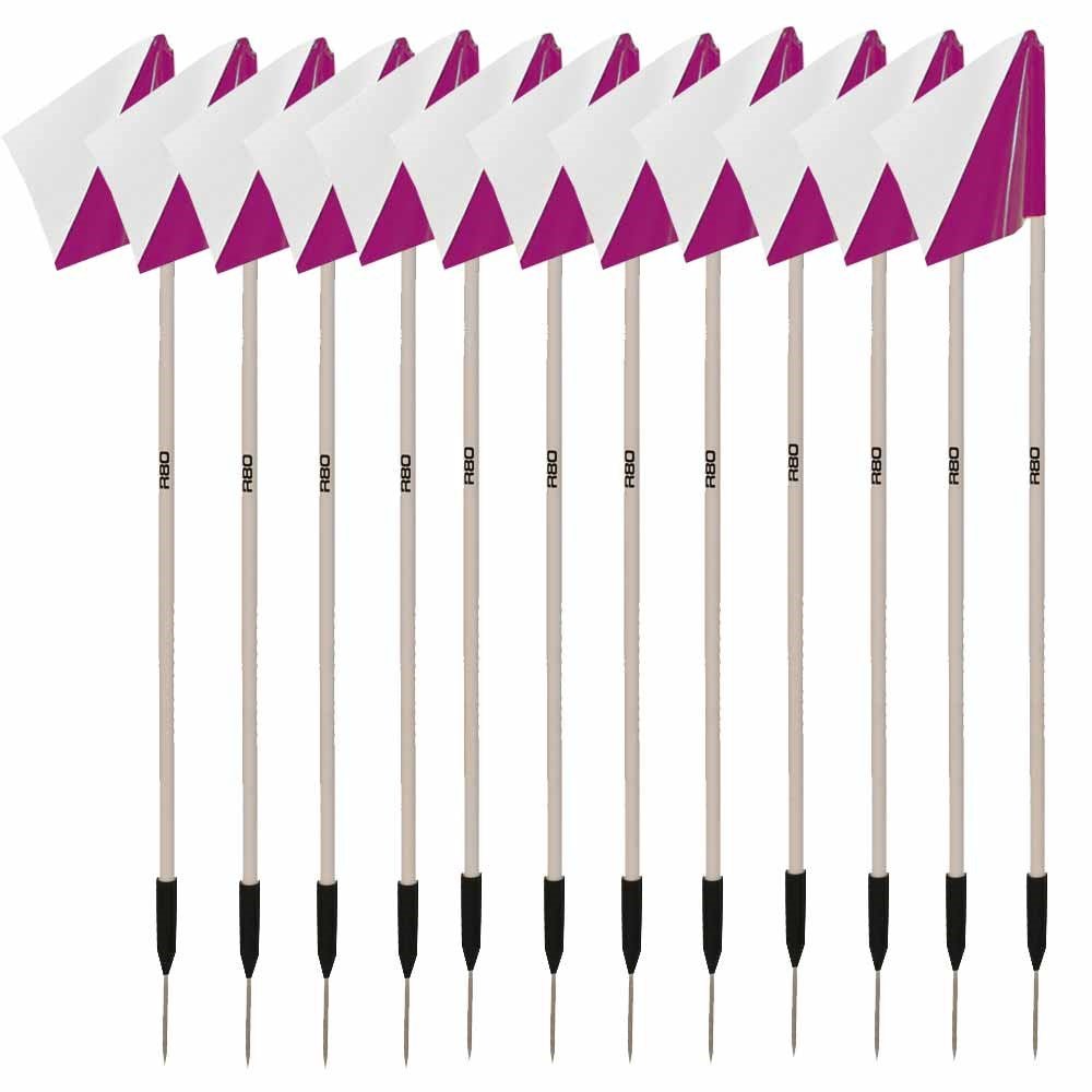 Premium Sideline Pole with Custom Club Colors Flag Sets - Perfect for Football, Soccer, and Sports Team Fan Support