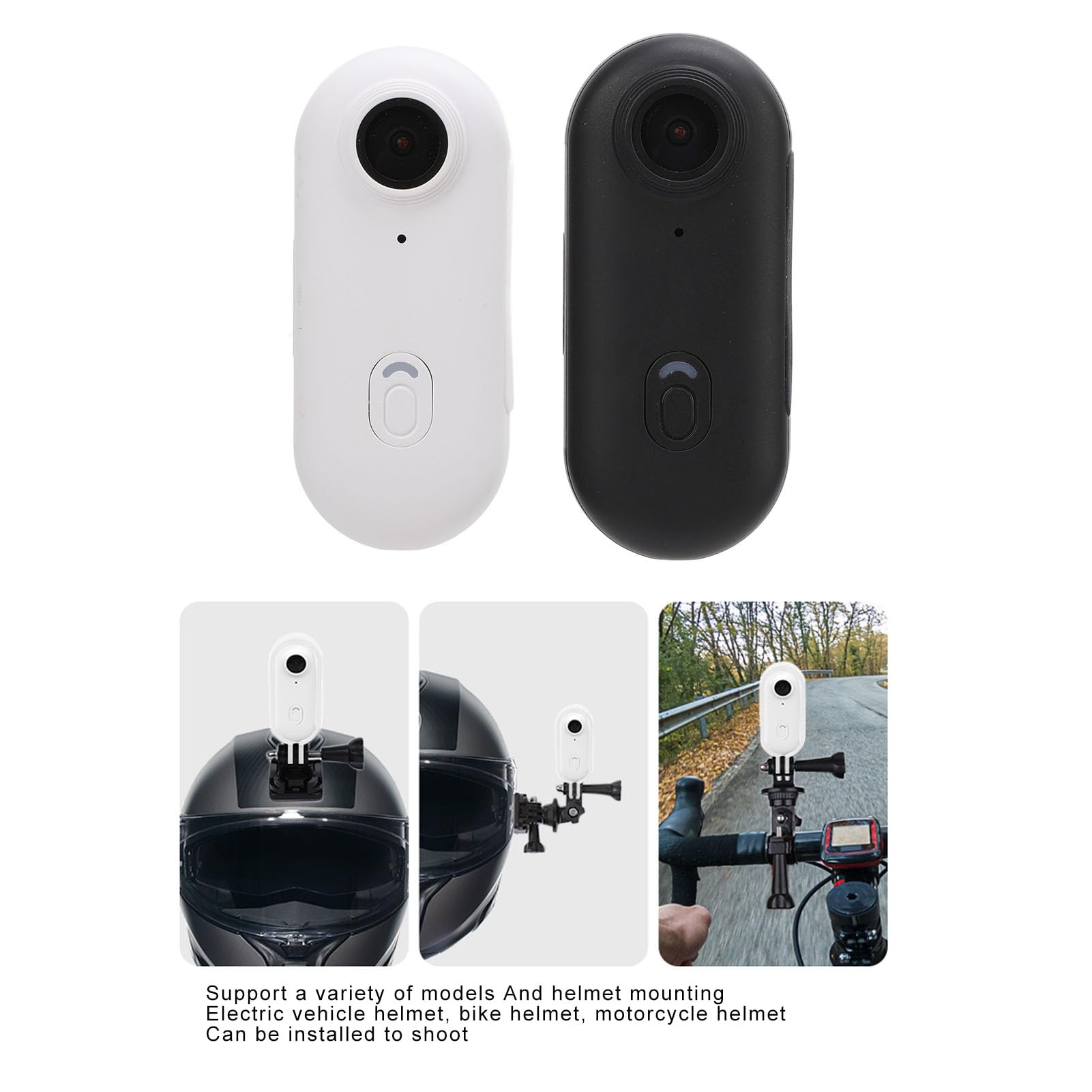 Bewinner 1080P HD Mini Body Camera - Magnetic Wearable Action Camera with Back Clip, Pet Collar Camera, Helmet Cam for Vlogging, Travel, Cycling & Outdoor Adventures (White) - Perfect for Sports, Security & Pet Monitoring
