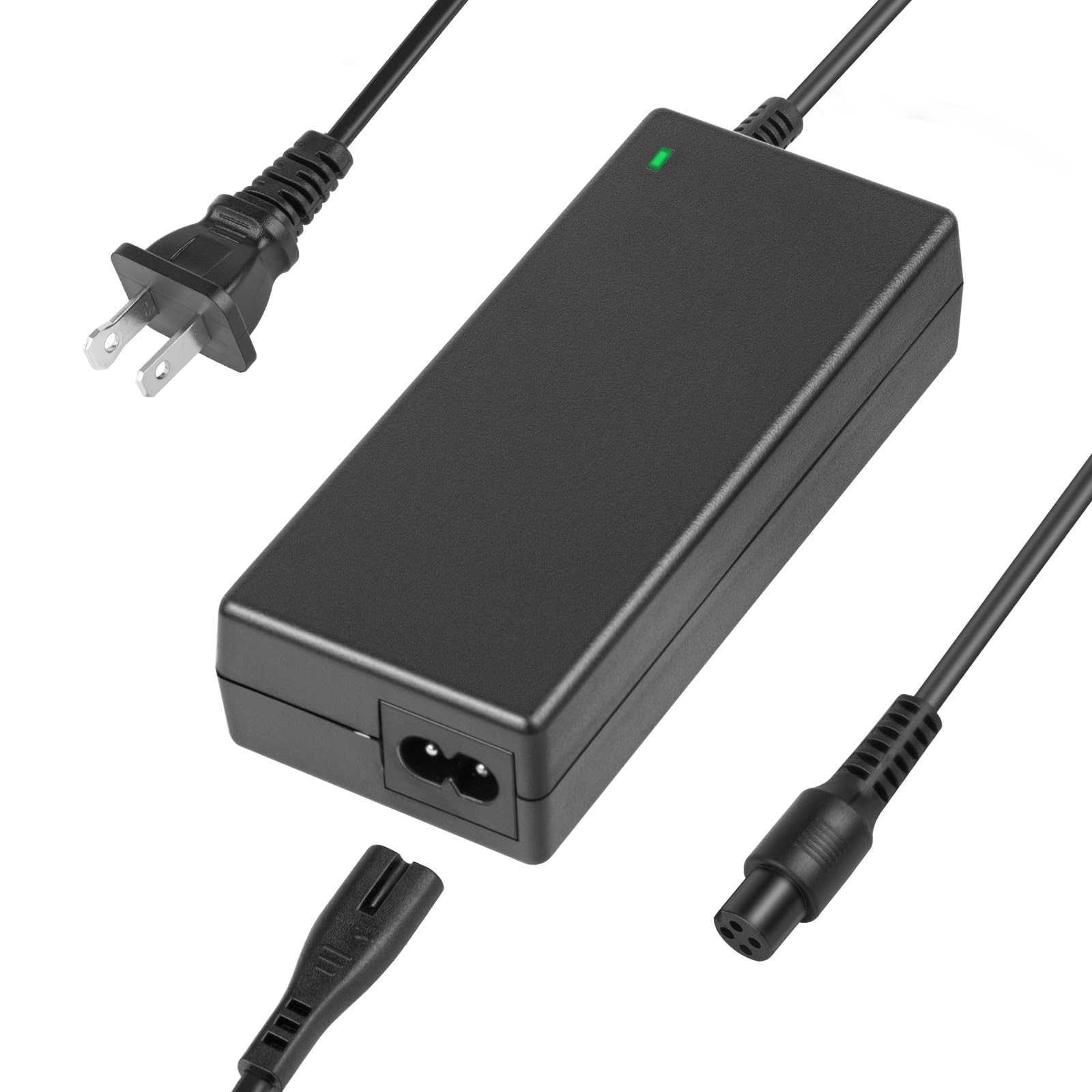 Segway Ninebot S/S-MAX/Mini Lite/Mini PRO Scooter Charger 63V 1.1A - 4 Prong Power Adapter with 4 Pin Connector - Replacement Charger for Ninebot Electric Scooters - Perfect for Commuting & Urban Travel