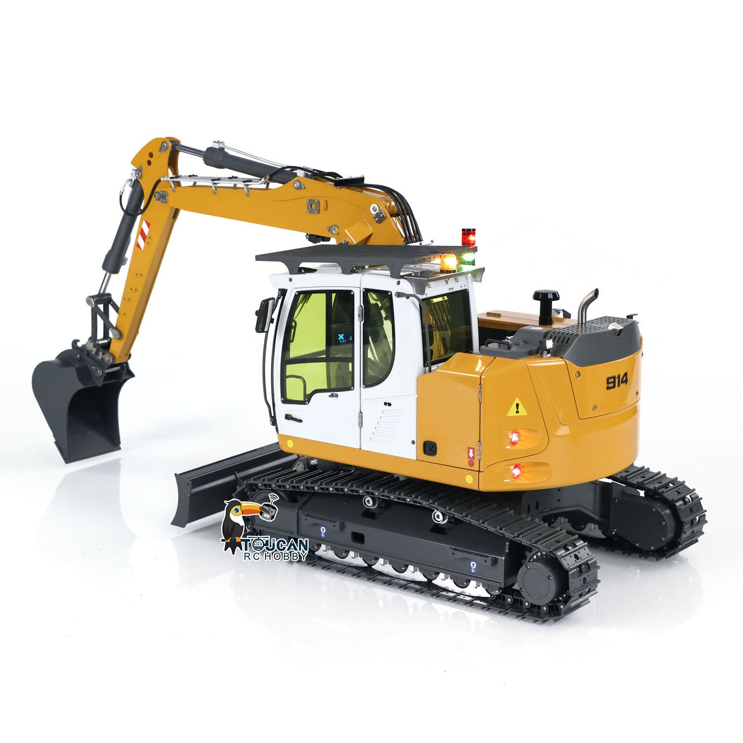 1/14 Scale RC Hydraulic Excavator Toy - 5-Way Valve Remote Control Construction Vehicle with RTR Electric Digger (LR 914 Model) | Fast Free Shipping | Perfect for Kids Play, Construction Enthusiasts & Collectors