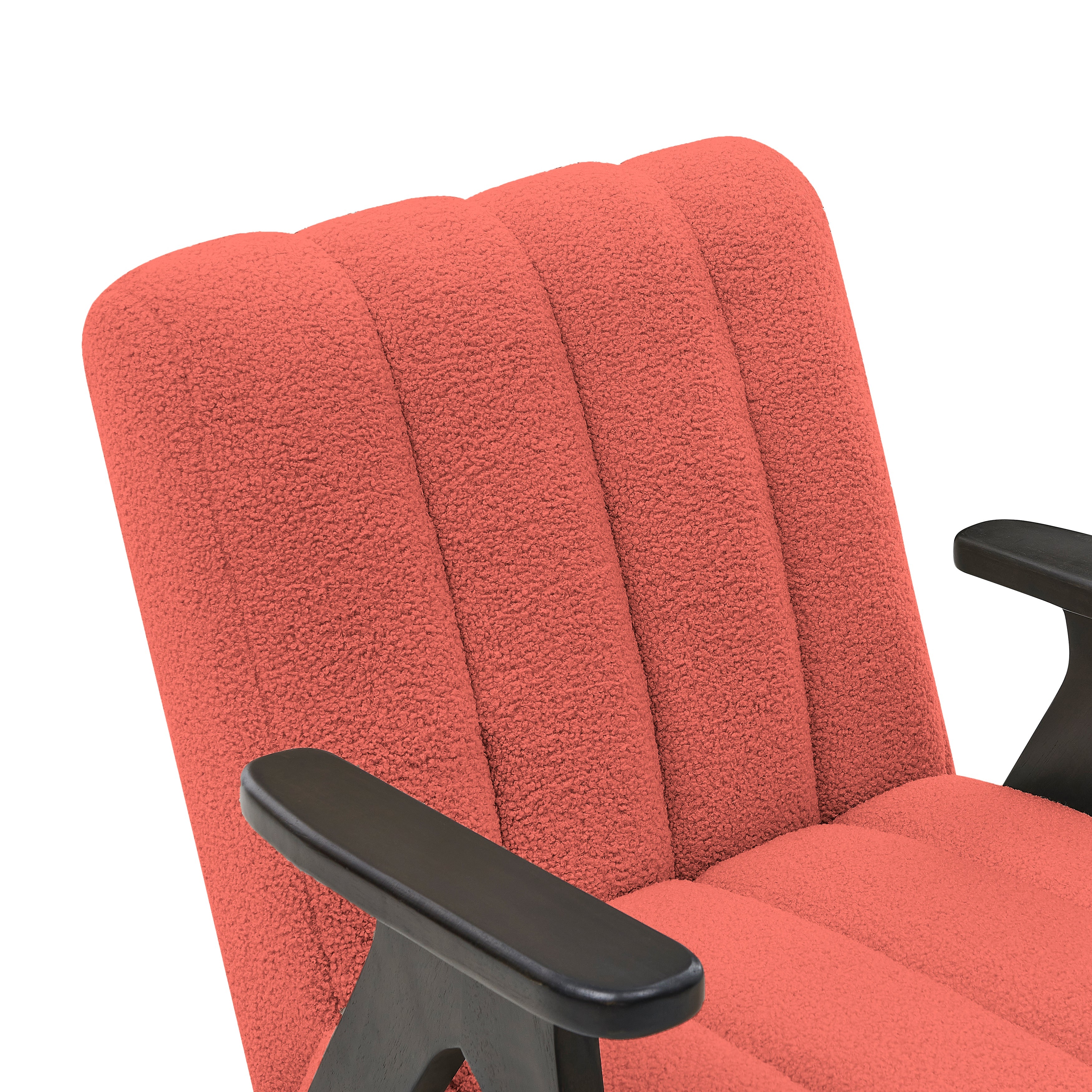 Roundhill Furniture Rella Modern Accent Chair with Espresso Wood Frame - Stylish Living Room Seating for Home Office, Lounge & Bedroom Decor
