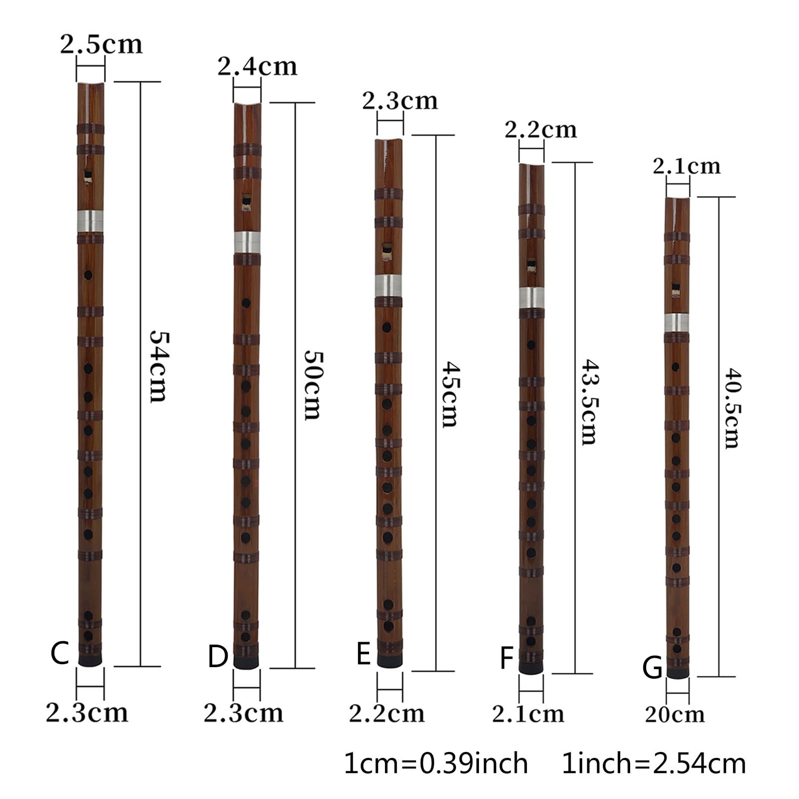 Chinese Detachable Bamboo Wind Flute - Traditional Wooden Musical Instrument, Portable Dizi for Beginners & Professionals - Perfect for Meditation, Yoga, Folk Music & Cultural Performances