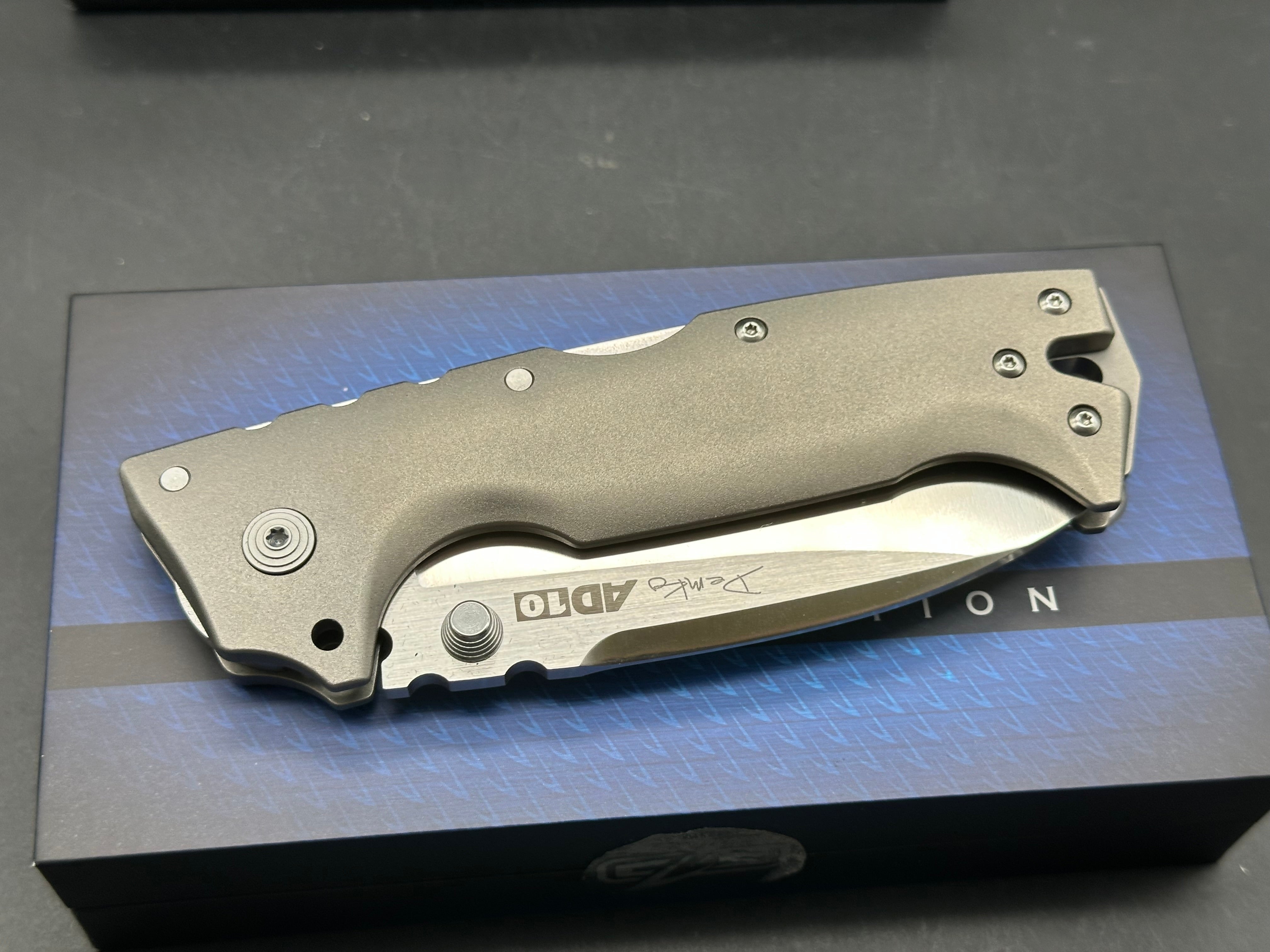 Cold Steel AD-10 Demko Titanium Limited Edition Folding Knife - Premium EDC, Outdoor Survival & Tactical Use