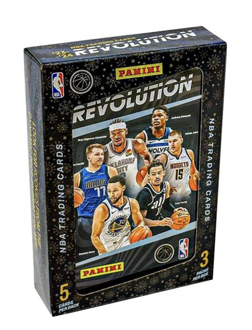 2023-24 Panini Revolution Basketball Winter Tin - NBA Trading Cards Collection for Sports Fans & Collectors - Perfect for Gifting, Display, and Trading