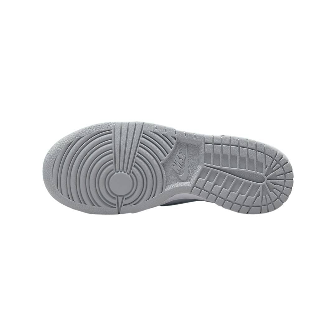 Nike Dunk Low GS Sneakers for Girls - Pure Platinum White & Wolf Grey - Casual & Athletic Shoes for School, Sports & Everyday Wear