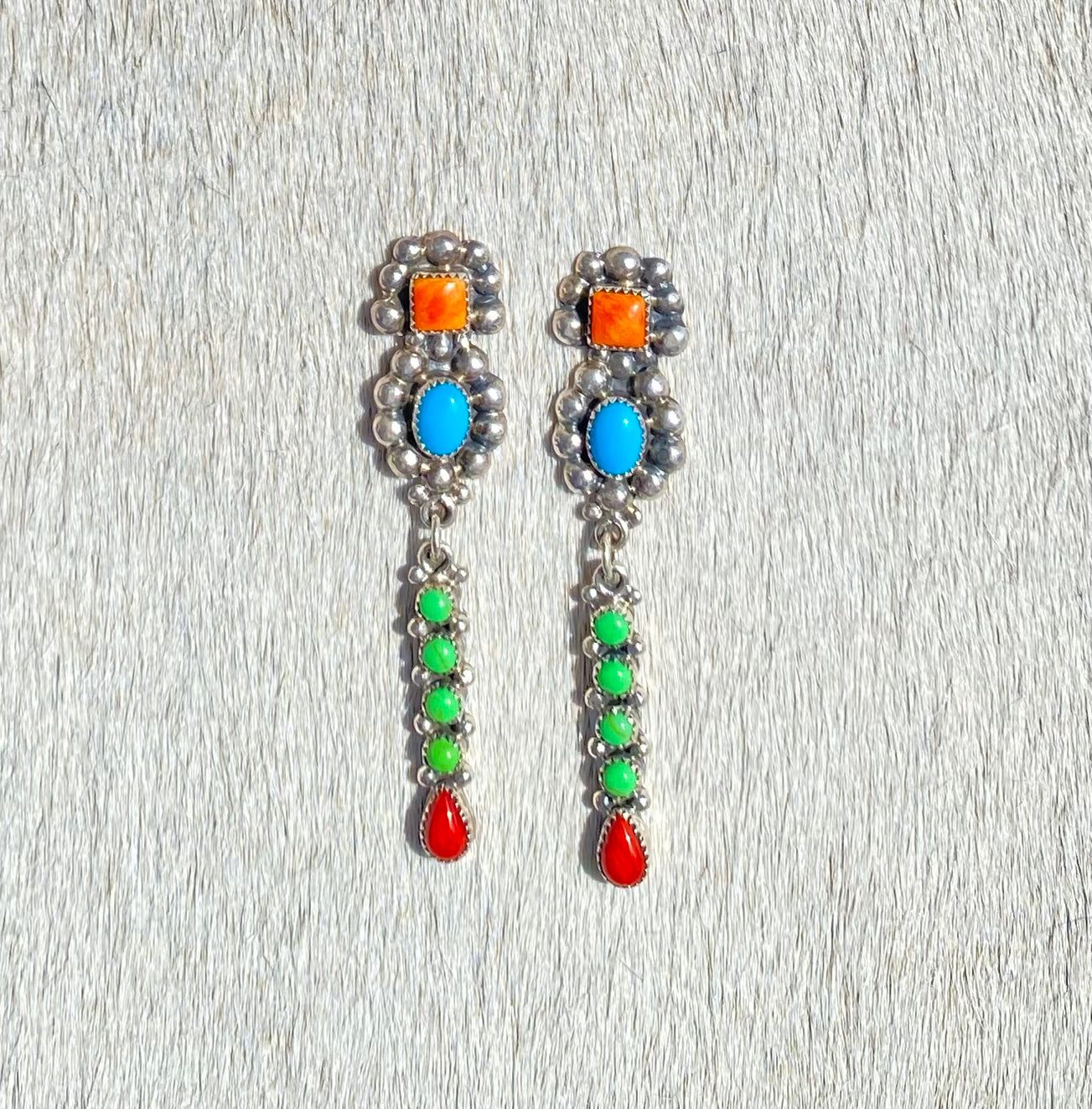 Multi Stone Dot Drop Earrings for Women - Elegant Dainty Jewelry for Everyday Wear & Special Occasions
