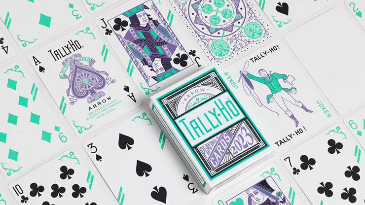 Tally Ho Fan Back Arrow Playing Cards - Premium Quality Poker Cards for Magic Tricks, Cardistry, and Casino Games | Perfect for Professional Magicians, Card Players, and Collectors
