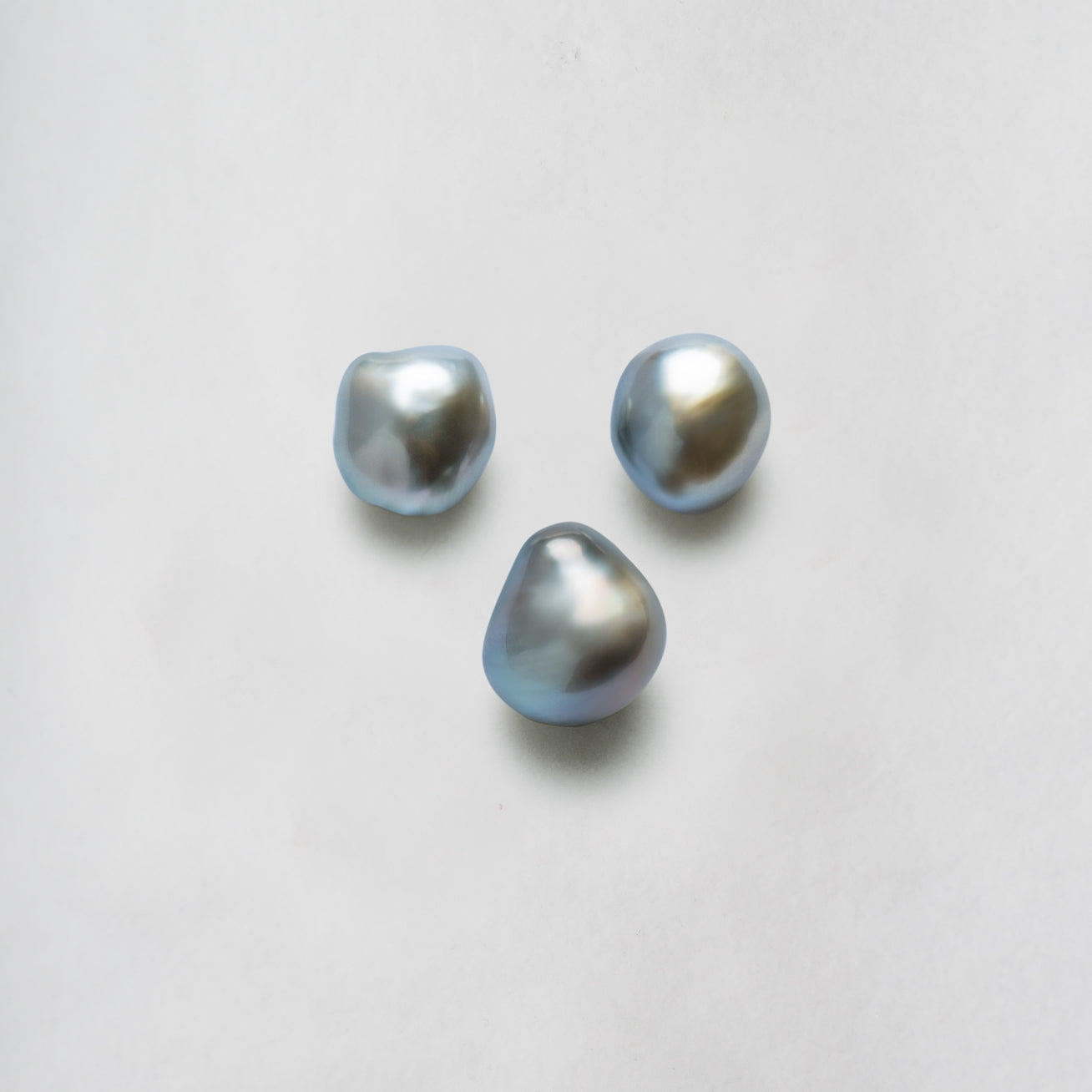 18K Gold Diamond Tahitian Keshi Pearl Drop Earrings for Women - Luxury Wedding, Anniversary & Evening Party Jewelry Gift (KE00117)