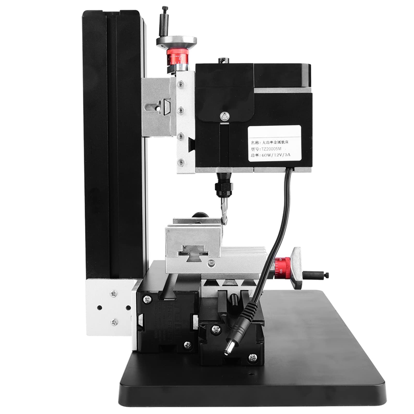 High Precision 60W 12000RPM Metal Lathe & Mini Milling Machine (Model TZ20005M) - Power DIY Tool for Metalworking, Woodworking, Jewelry Making & Industrial Manufacturing | Perfect for Hobbyists, Machinists & Small Workshops