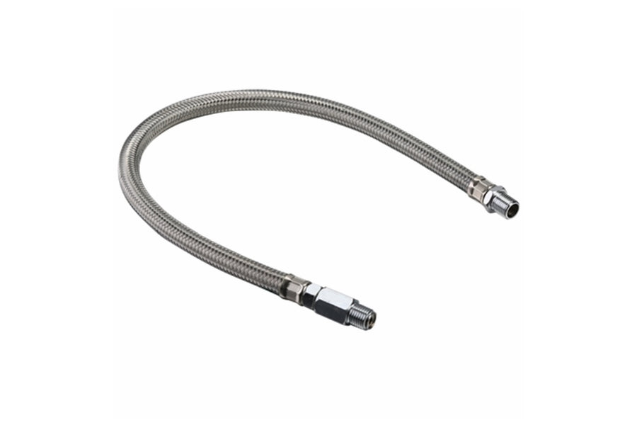 Bulldog Winch Leader Hose - Stainless Steel Braided Hydraulic Hose 1/4NPT x 20 Inch for Heavy-Duty Towing, Winching & Off-Road Vehicle Recovery