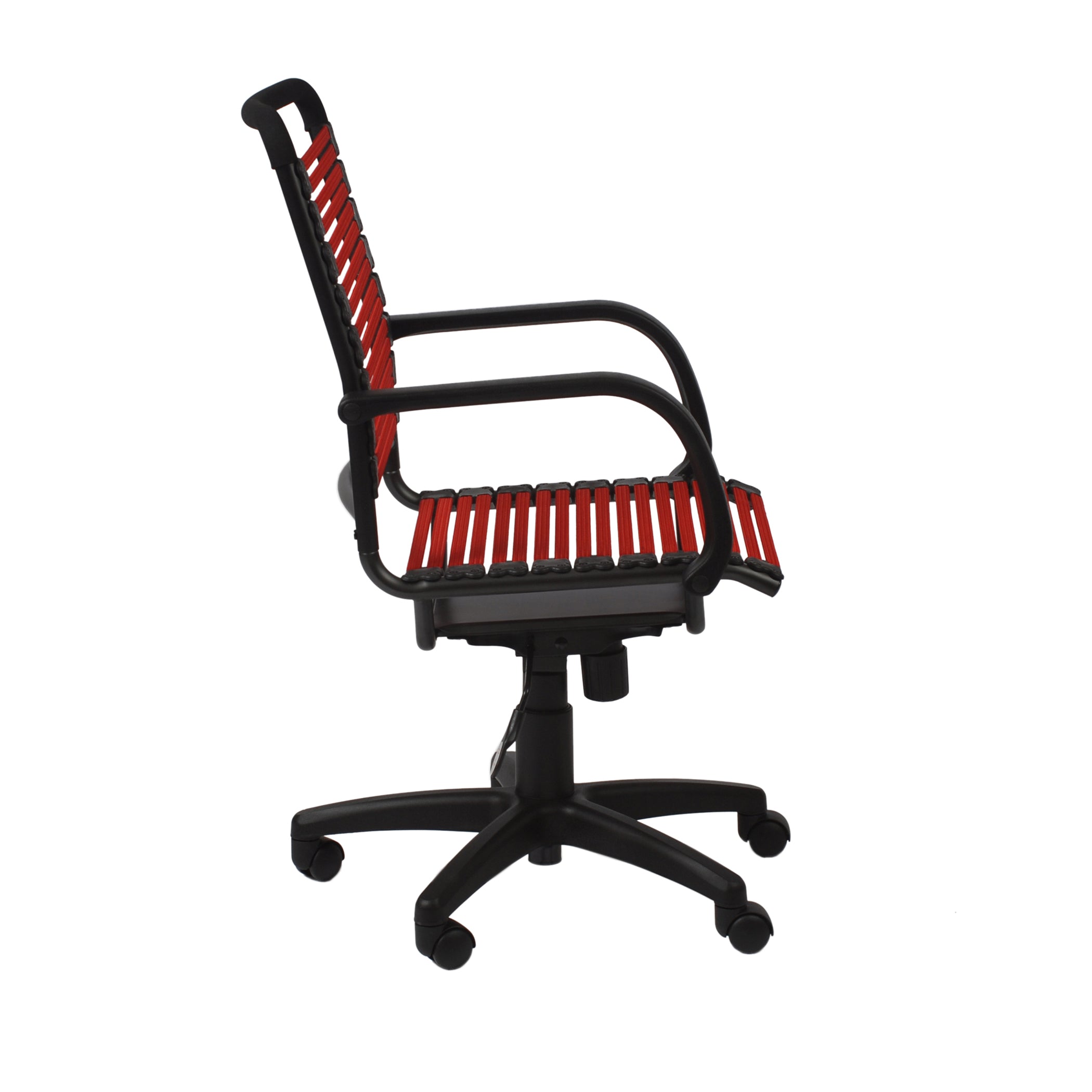 Ergonomic Bungie Flat High Back Office Chair - Graphite Black Frame & Black Base - Perfect for Home Office, Gaming, and Workspace Comfort