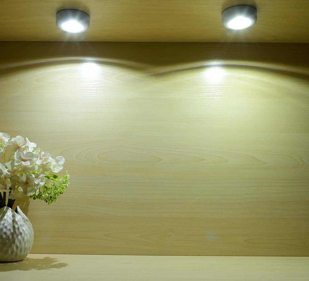 7 Pack Tap Light Push Lights - Battery Operated Small Under Cabinet Touch Puck Lights for Kitchen, Closet, Counter, RV - Stick On LED Lights for Indoor & Outdoor Use (Perfect for Nighttime Navigation, Pantry Organization, and Emergency Lighting)