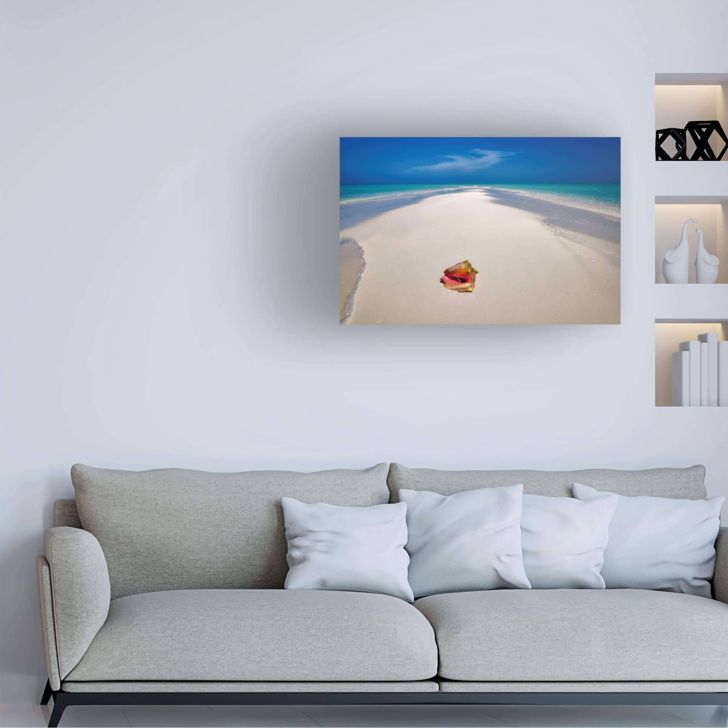 Dennis Frates 'Beach Treasures 5' Canvas Wall Art Print - Coastal Beach Decor for Living Room, Bedroom & Office - High Quality Fine Art Reproduction
