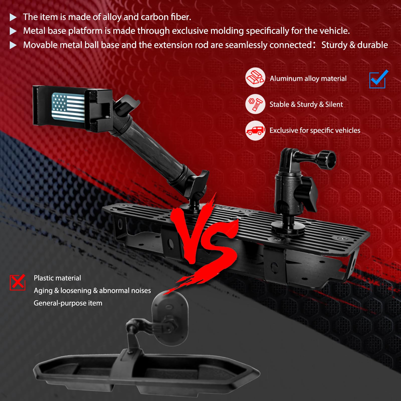2024 Toyota Tundra & Sequoia (2022-2025) Metal Dash Phone Mount Holder - Secure Car Accessory for GPS Navigation & Hands-Free Driving