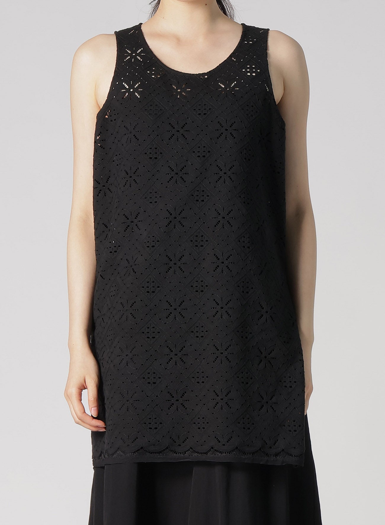 Elegant Cotton Lace Sleeveless Blouse for Women - Summer Casual & Party Wear - Breathable & Comfortable Top for Office, Date Night, and Special Occasions