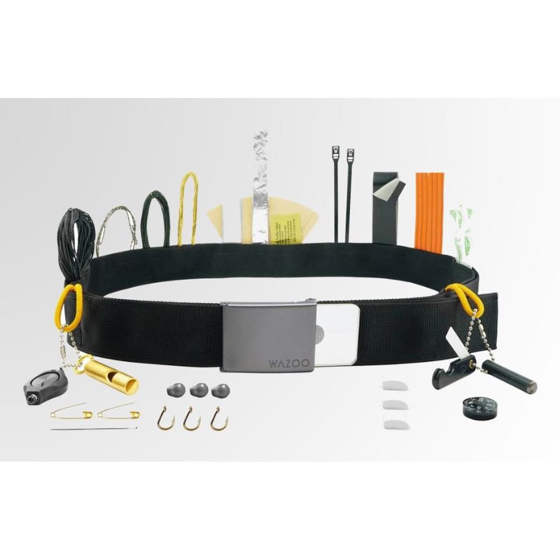 Wazoo Survival Gear Cache Belt™ - Durable Tactical Belt for Outdoor Adventures, Hiking, and Everyday Carry (EDC)