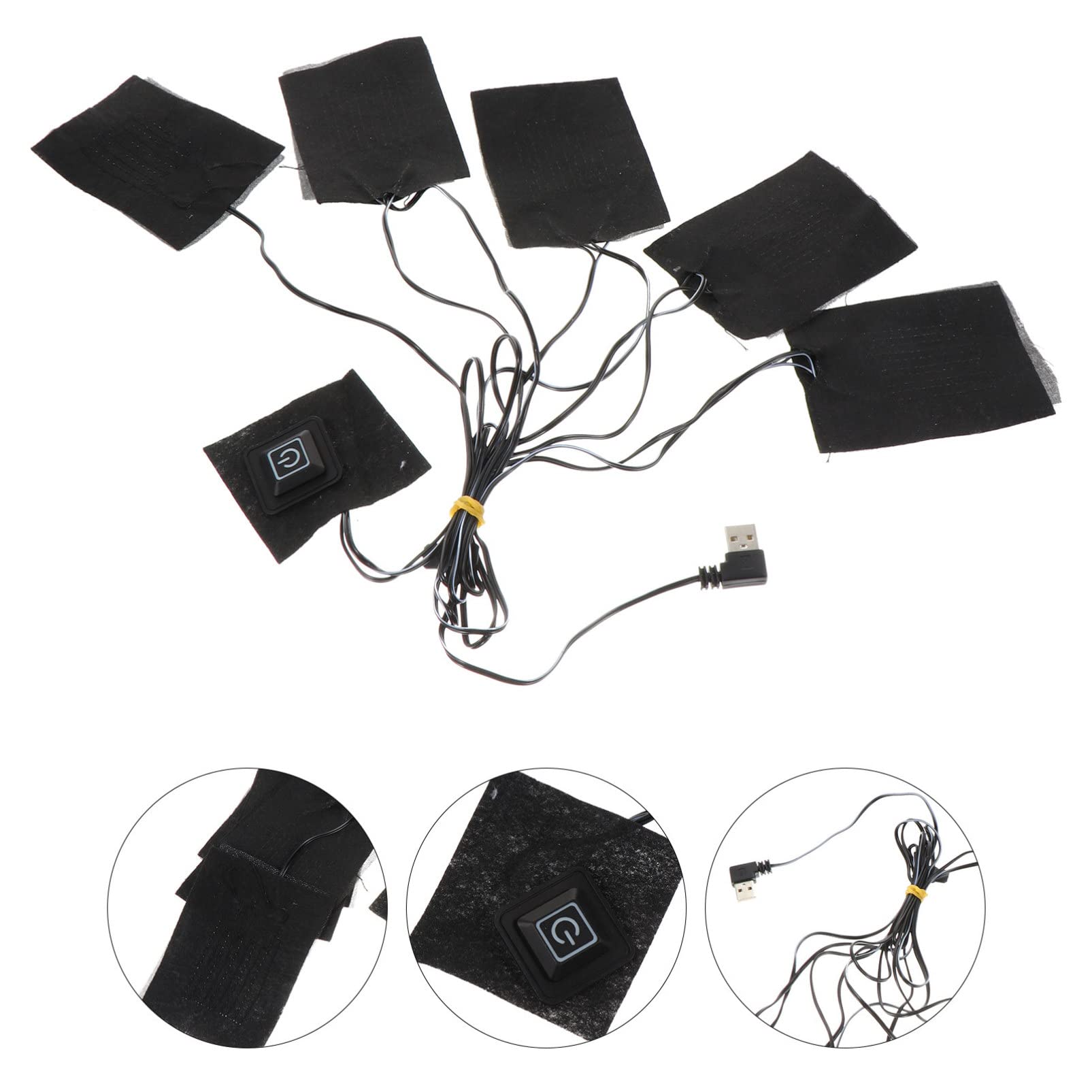 1 Piece USB Electric Heating Pad for Clothes - Winter Heated Vest & Clothing Warmer with Carbon Fiber Technology - Perfect for Outdoor Activities, Camping, and Cold Weather Wear