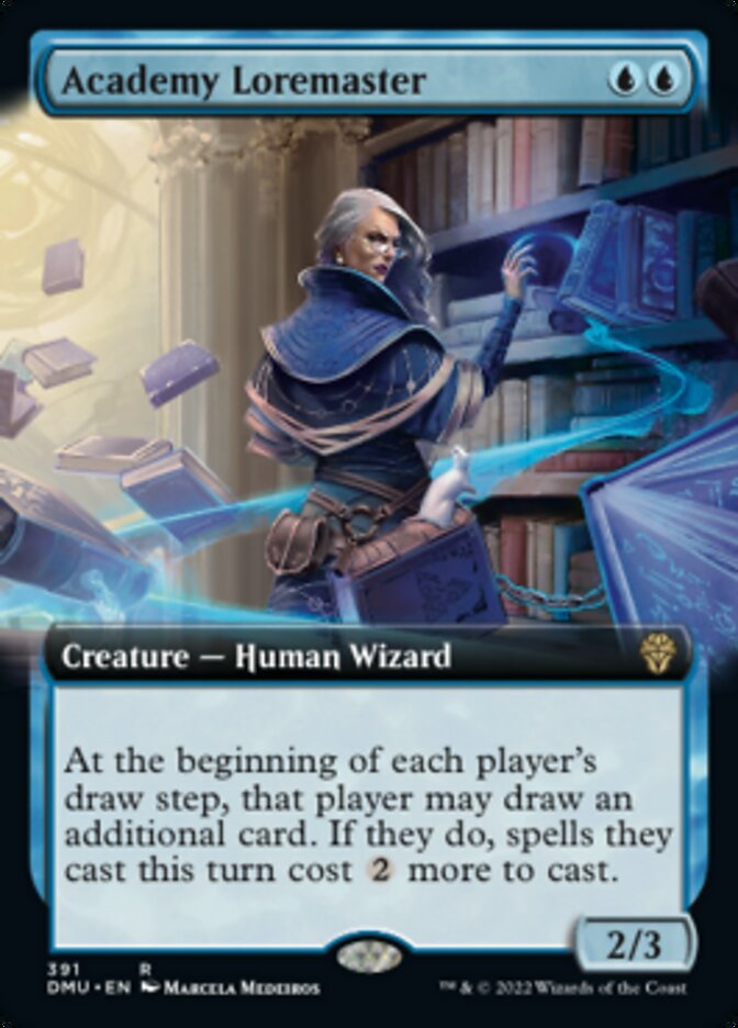 Academy Loremaster (Extended Art) - Dominaria United MTG Card - Collectible Trading Card Game for Magic: The Gathering Players - Perfect for Deck Building and Competitive Play
