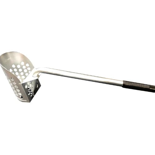 Premium Metal Knee High Sand Scoop for Beach Metal Detecting - Durable & Lightweight Treasure Hunting Tool for Coins, Jewelry & Relics - Perfect for Beach, Shoreline & Underwater Use