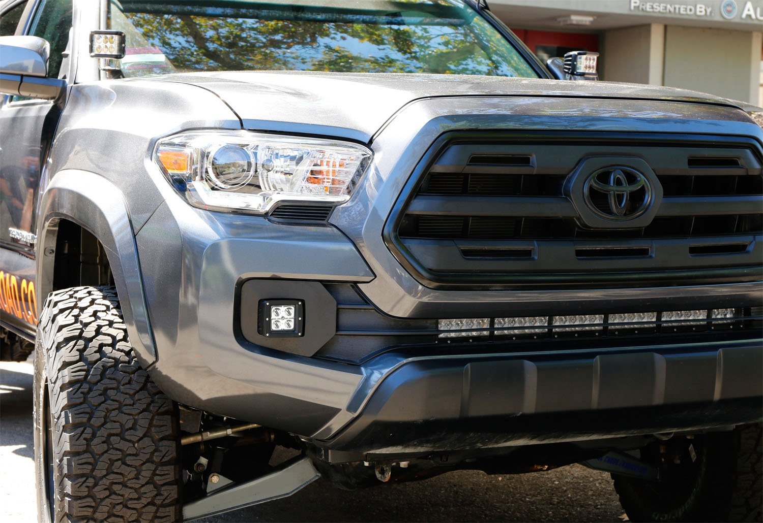 40W CREE LED Pods with Bracket, Fog Light Bezels & Wiring Kit - Compatible with 2016-2023 Toyota Tacoma - Perfect for Off-Roading, Night Driving & Truck Customization