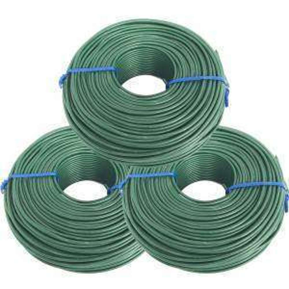 Anlida 1.6mm Green PVC Coated Garden Wire - 1kg Roll for Plant Support, Vine Training & DIY Projects | Durable Outdoor Gardening & Crafting Solution