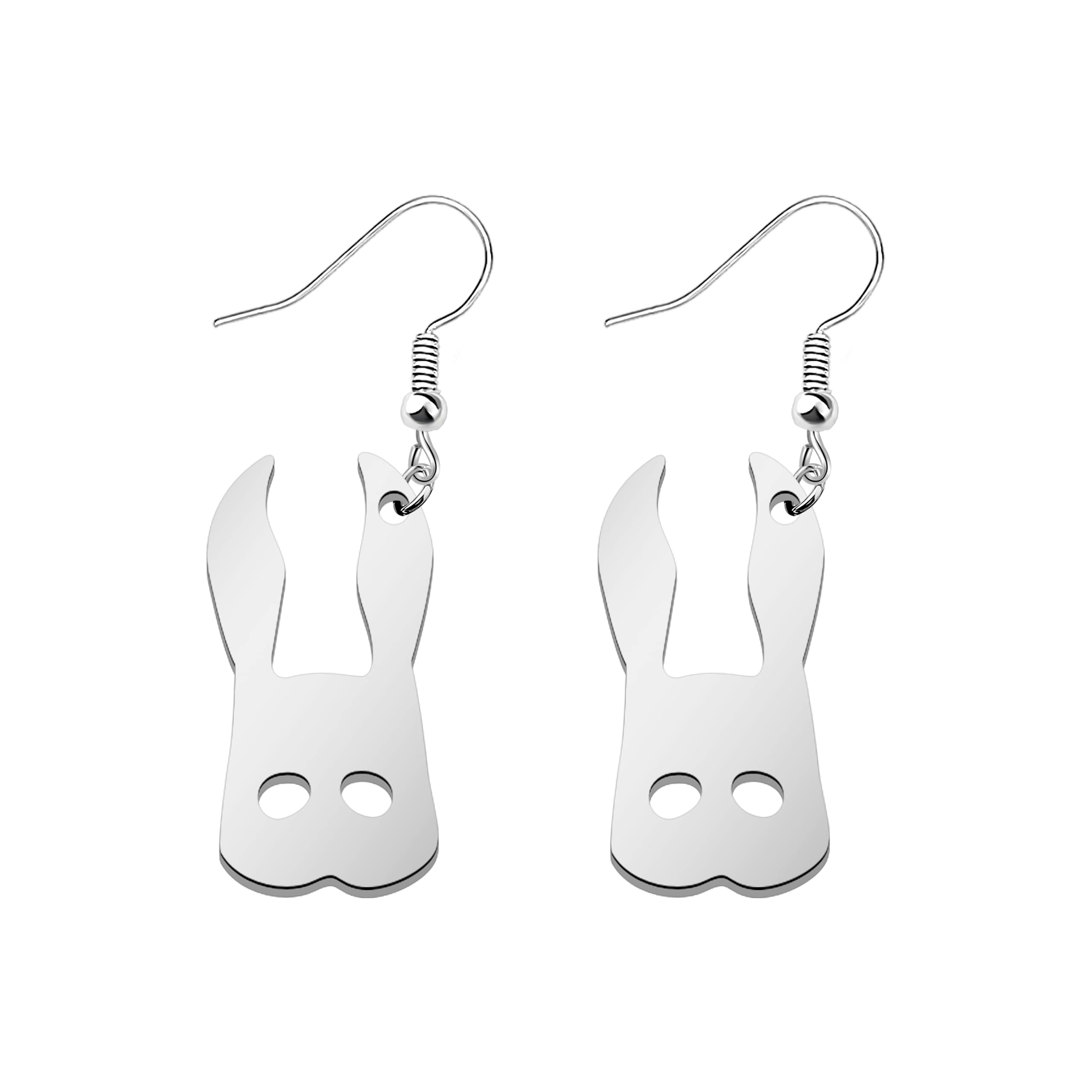 FAADBUK Bunny Rabbit Mask Earrings - Adjustable Mask Splicer for Comfortable Face Mask Wearing - Perfect Gift for Women, Girls, Nurses & Teachers - Ideal for Daily Use, Parties, Cosplay & Costume Events