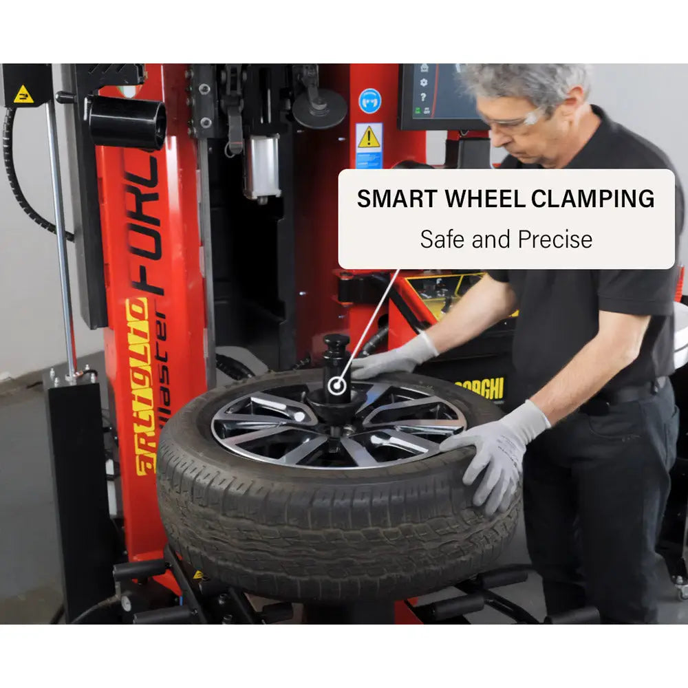 Corghi Master Force Hydraulic Tire Changer with Automatic Contactless Technology - Professional Wheel Service Equipment for Auto Repair Shops & Tire Stores