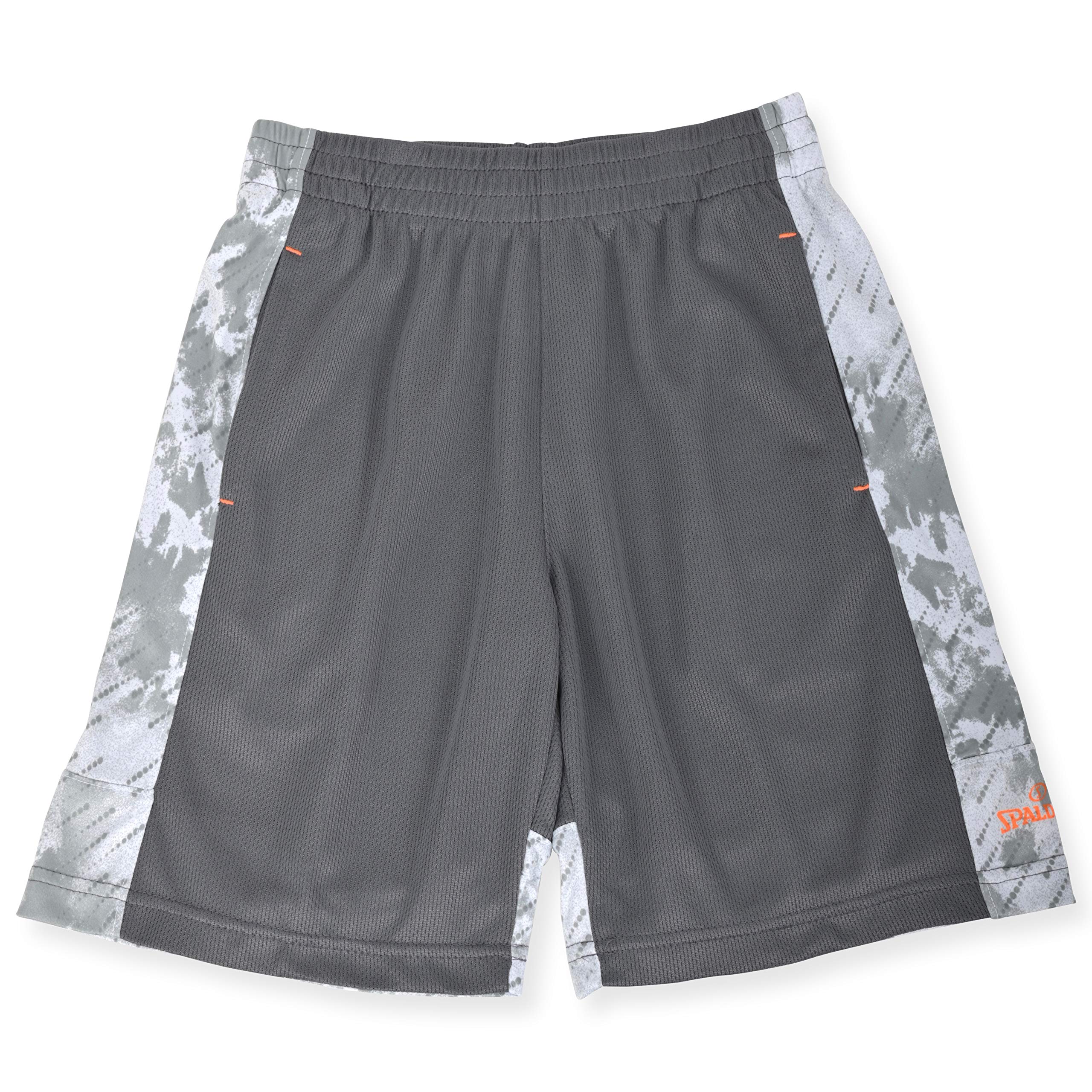 Spalding Boys Performance Athletic Basketball Gym Shorts - Breathable & Lightweight for Sports & Training - Perfect for Basketball, Gym, and Casual Wear