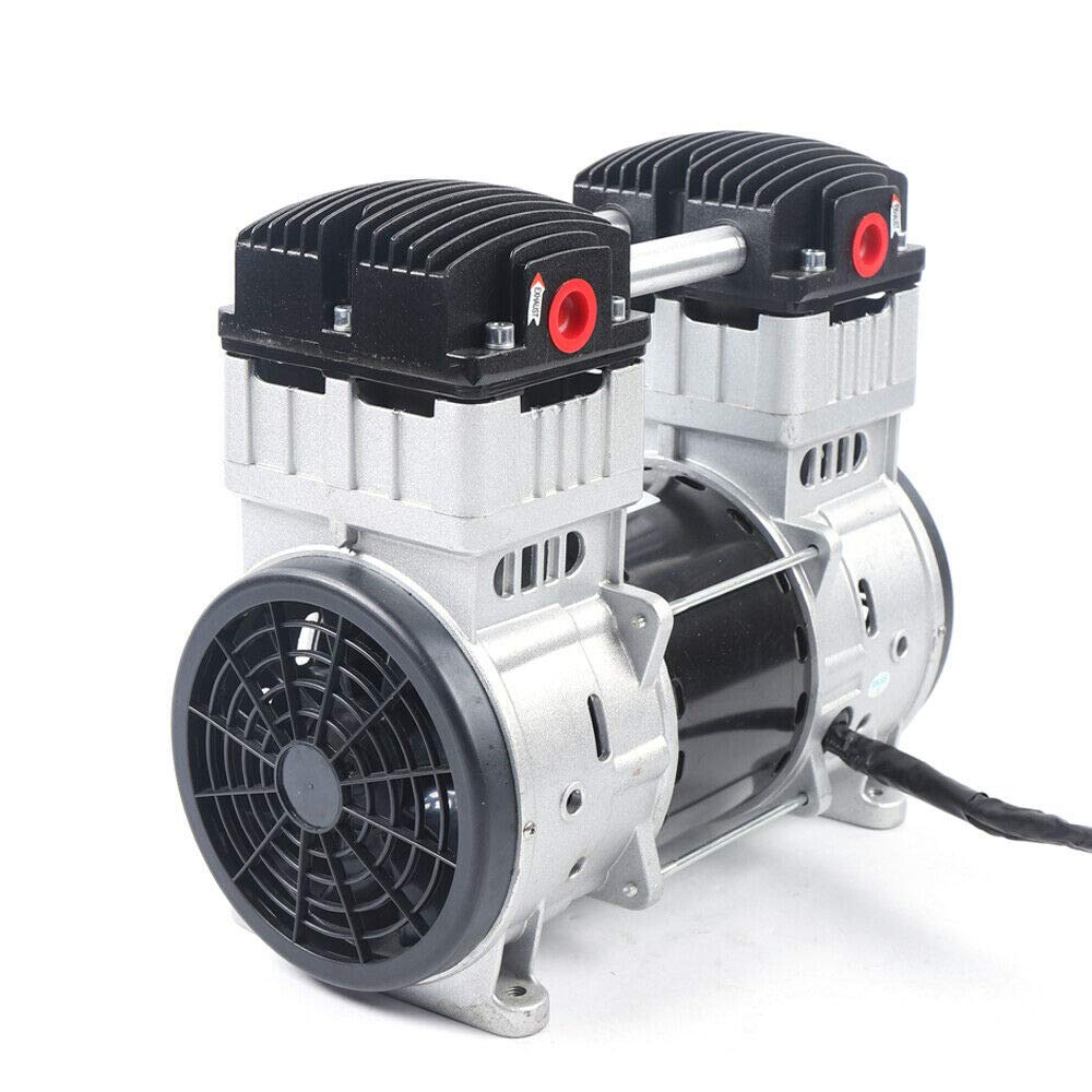 110V 1100W Portable Silent Oil-Free Air Diaphragm Pump - 200L/min (7CFM) High Flow Cordless Vacuum Pump for Air Compressor Motor | Ideal for Automotive, HVAC & Industrial Applications