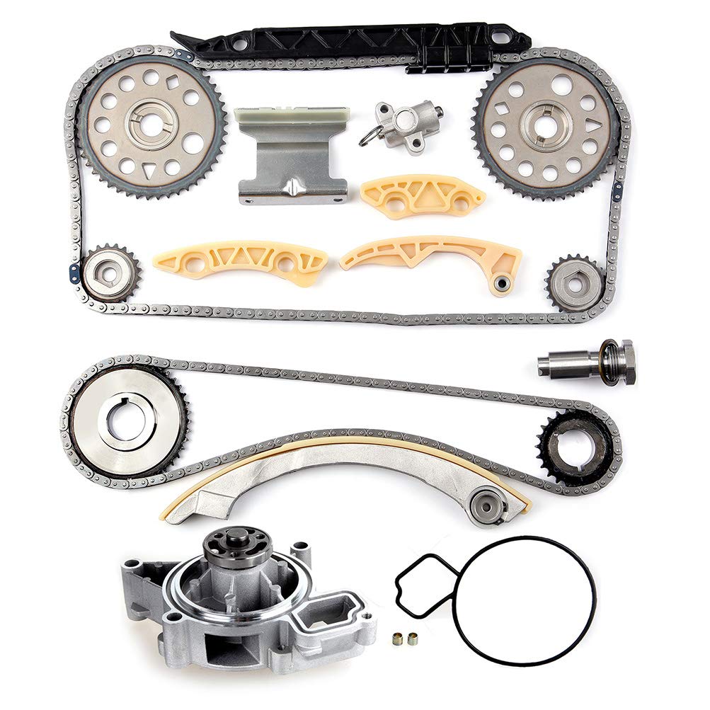 LINNCAS Engine Timing Chain Kit with Timing Chain Tensioner, Guides & Sprocket - Compatible with Chevy Ion 2003-2007 (TK10422C) | High-Performance Replacement for Smooth Engine Operation | Perfect for DIY Mechanics & Auto Repair Shops