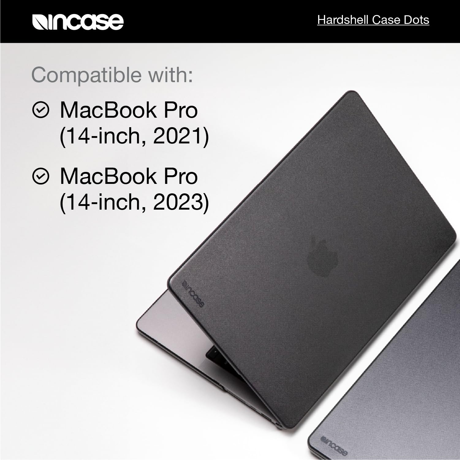 Incase Dots Hardshell Case for MacBook Pro 14 inch (2021-2024 M1/M2/M3/M4) - Protective Lightweight Scratch-Resistant Laptop Cover in Ice Pink - Perfect for Work, Travel & School