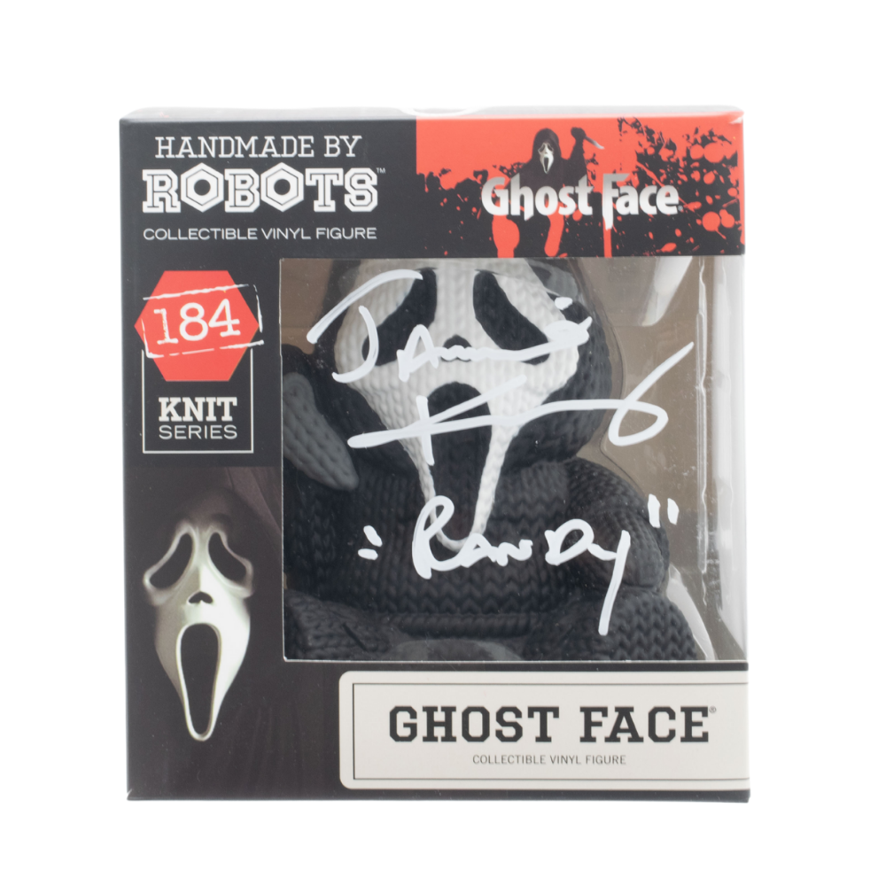 Jamie Kennedy Signed Ghost Face Mask - Handmade by Robots - JSA & Radtke Sports Certified - Perfect for Horror Movie Collectors & Halloween Costumes