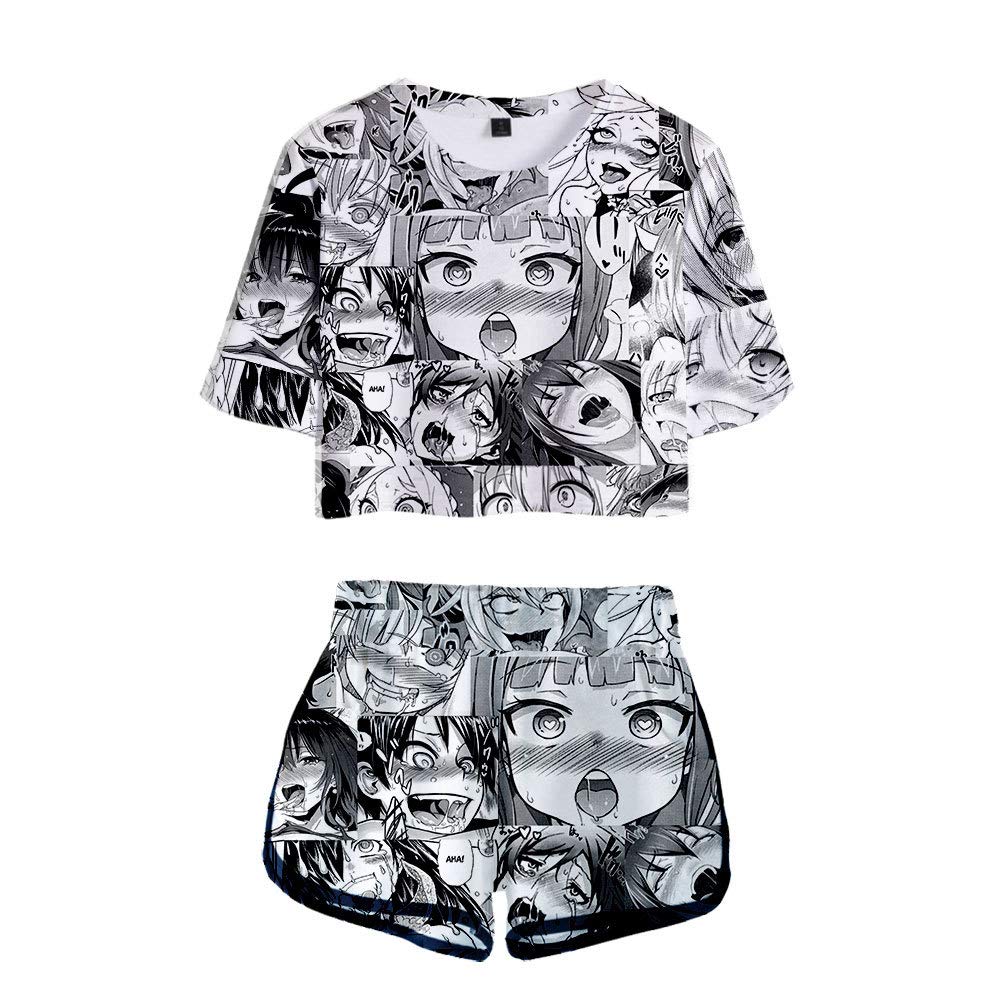 Stylish My Sky 2-Piece Anime Outfit for Women - Trendy Crop Top & Short Pants Set | Perfect for Cosplay, Conventions & Casual Wear