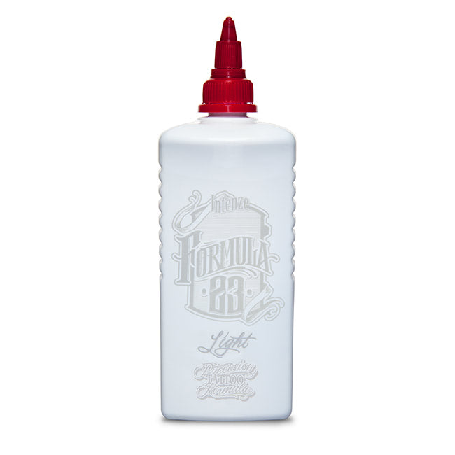 Intenze Tattoo Ink Formula 23 Light Grey Wash - Professional Tattoo Artist Supplies - 10oz Bottle for Tattoo Shading and Color Blending