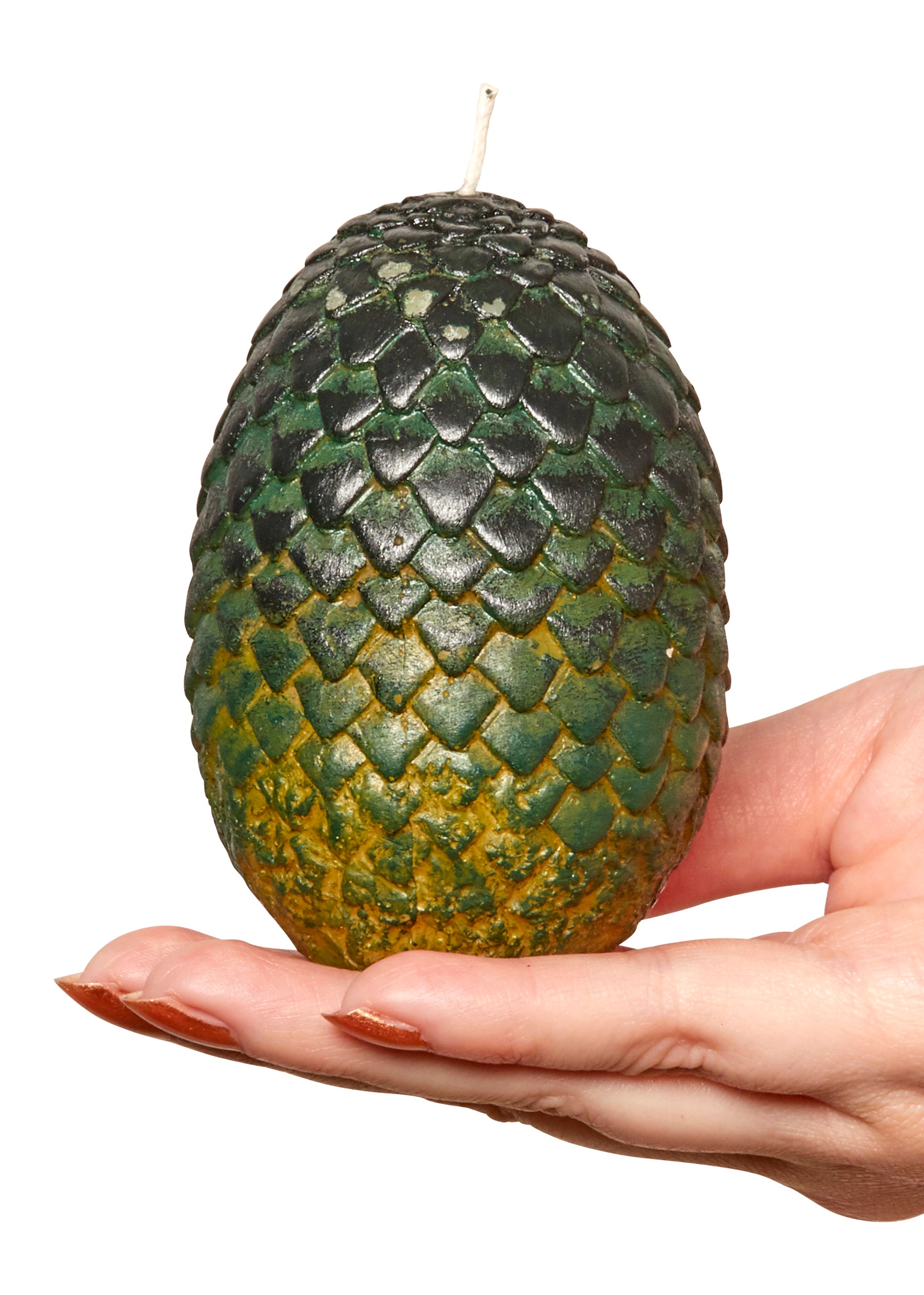 Game of Thrones Dragon Egg Candle - Handcrafted Green Decorative Scented Candle for Home Decor, Gift, and Fantasy Themed Events