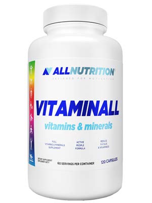 Allnutrition Vitaminall XtraCaps - 120 Capsules | Daily Multivitamin Supplement for Men & Women | Supports Energy, Immunity & Overall Health | Perfect for Active Lifestyles & Fitness Enthusiasts