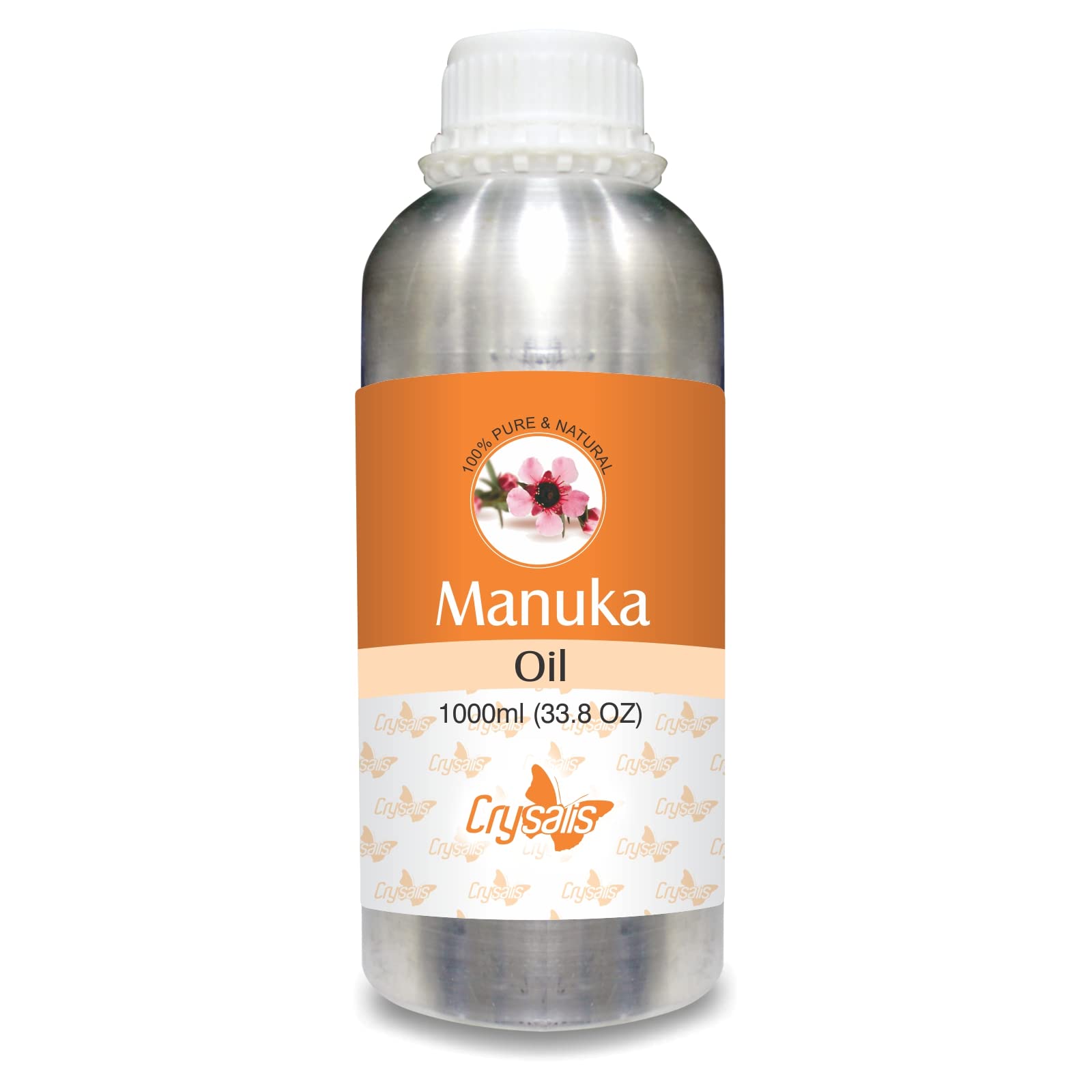 Pure Manuka Oil (Leptospermum Scoparium) 33.8 Fl Oz (1000ml) - 100% Natural Essential Oil for Aromatherapy, Skin Care & Home Remedies - Perfect for Diffusers, Massage & DIY Beauty Products