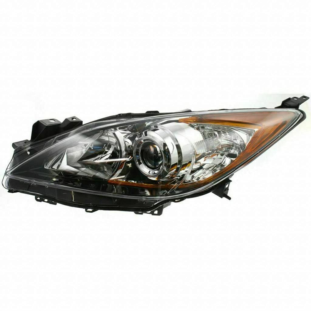 2010-2013 Mazda 3 Driver Side Headlight Assembly Replacement - OEM MA2518130 Fit for 5 Speed Transmission Models (BBM4-51-0L0J) | Perfect for Night Driving & Auto Restoration Projects
