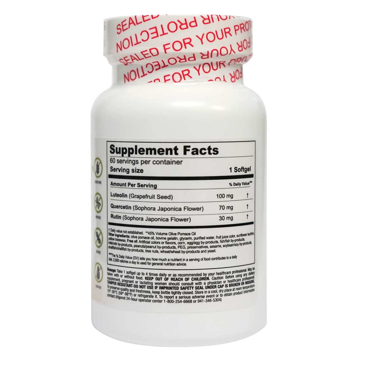 NeuroProtek 8 Pack: Liposomal Luteolin Supplement with Quercetin & Rutin in Olive Pomace Oil | Immune Support & Antioxidant Formula | Great for Daily Wellness & Allergy Relief