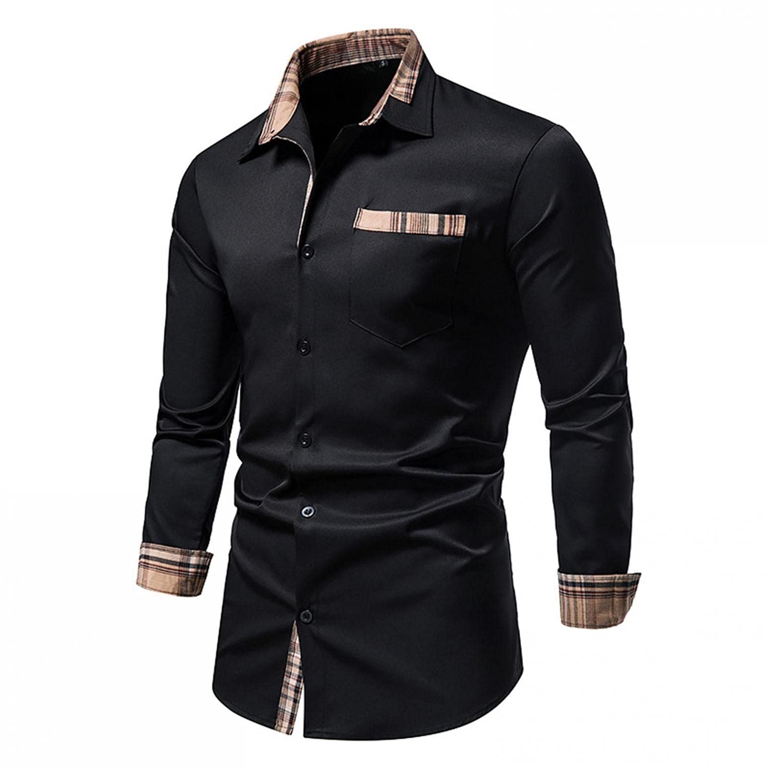 Luxury Men's Slim Fit Satin Silk Dress Shirts - Shiny Button Down Business Office Shirts for Formal & Casual Wear - Perfect for Weddings, Parties, and Professional Meetings