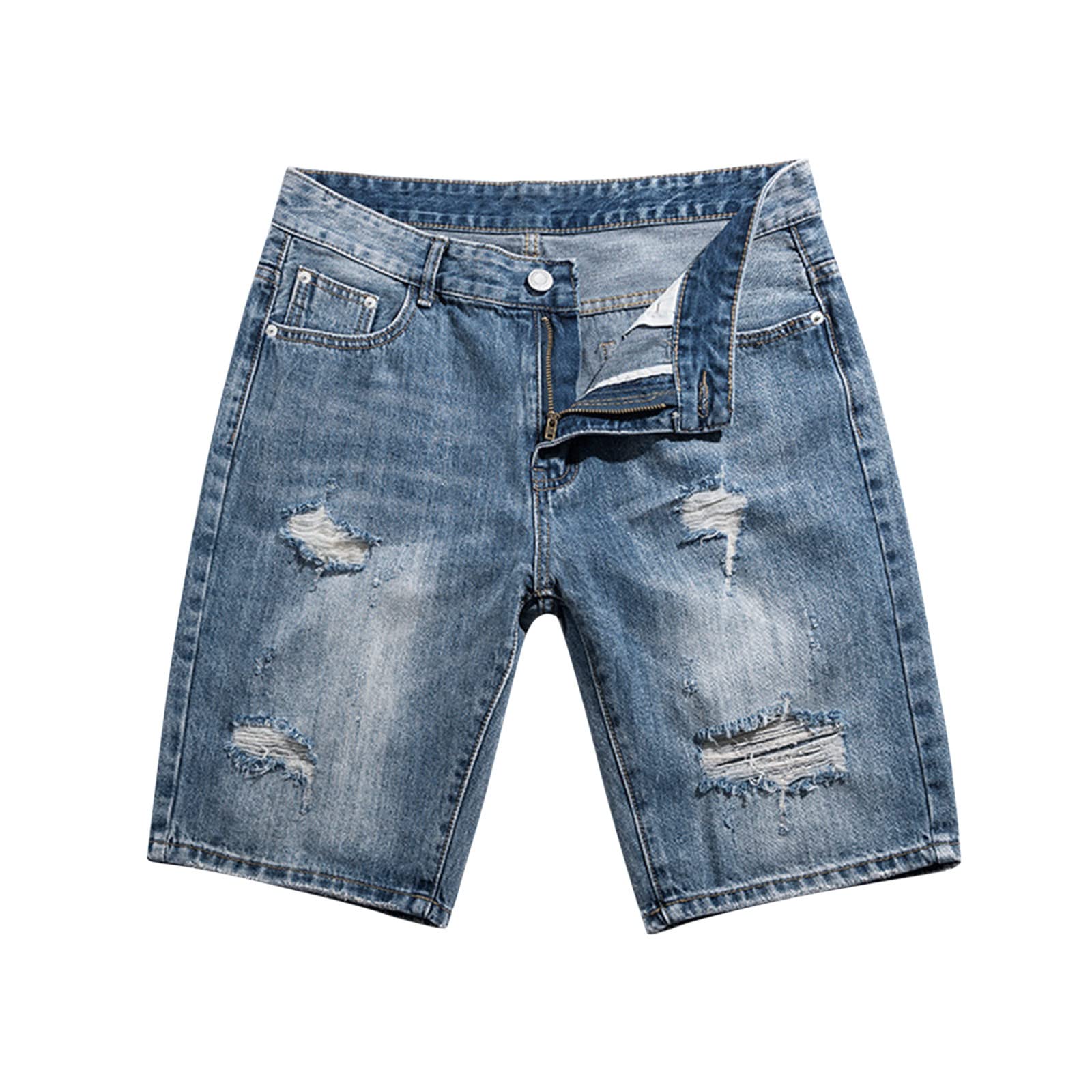 XXBR Distressed Denim Shorts for Women - Summer Slim Fit Ripped Casual Jean Shorts with Straight Leg & Relaxed Fit | Perfect for Beach, Streetwear & Everyday Outfits