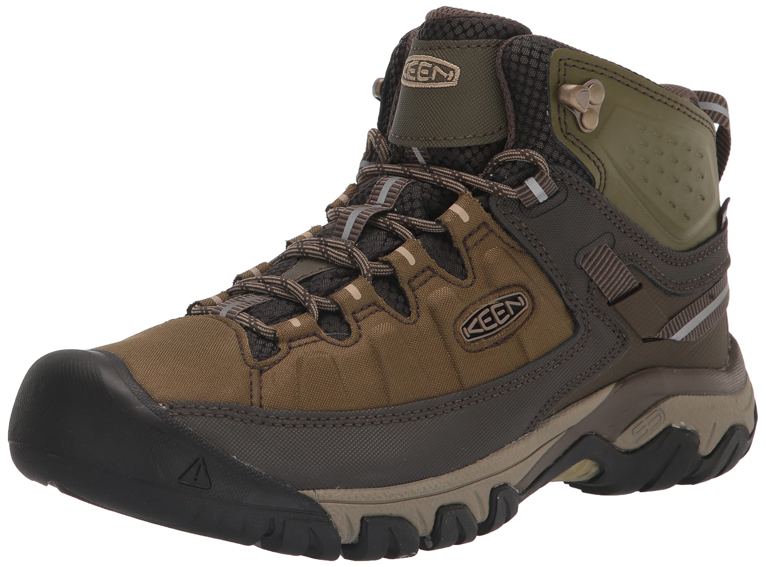 KEEN Utility Men's Targhee Exp Mid Height Waterproof Hiking Boots - Durable Outdoor Work & Trail Shoes for Hiking, Camping & Construction | All-Weather Comfort & Slip Resistance