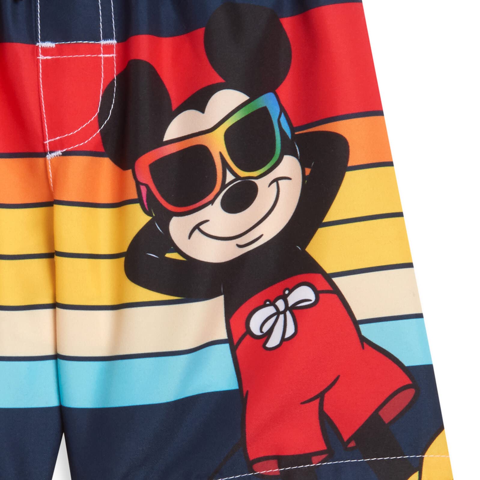 Disney Mickey Mouse Swim Shirt & Trunks Set for Kids - UPF 50+ Sun Protection, Quick Dry Swimwear for Boys & Girls - Perfect for Beach, Pool, and Summer Water Activities