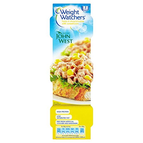 Weight Watchers Tuna Mayonnaise & Sweetcorn Pack of 3 (80g Each) - Low Calorie, High Protein Meal for Weight Loss & Healthy Lunch On-the-Go