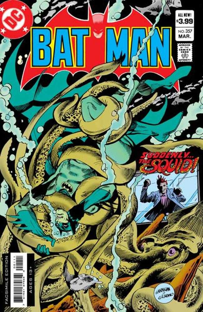 Batman #357 Facsimile Edition - Cover A by Hannigan & Dick Giordano | DC Comics Collectible | Perfect for Comic Book Fans & Collectors | Display at Home, Office, or Comic Conventions