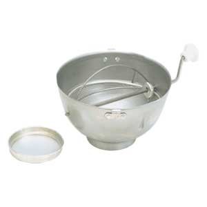 Hoosier Flour Bin Sifter Bowl - Premium Stainless Steel Flour Sifter for Baking, Cooking & Kitchen Use - Perfect for Sifting Flour, Sugar, and Dry Ingredients
